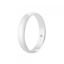 Alianza Oro Blanco 4mm Personalizable