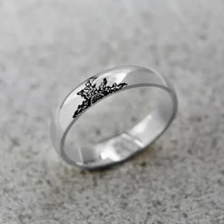 Alianza Plata 5mm y 1 Eguzkilore Personalizable