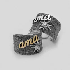 Anillo Ama de Plata y Lámina de Oro