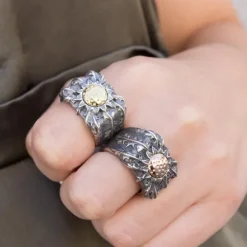 Anillo Ametsa Eguzkilore Rosa