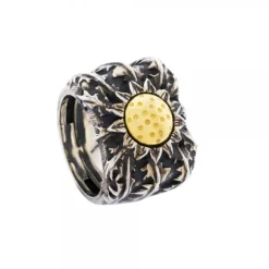 Anillo Ametsa Eguzkilore Dorado