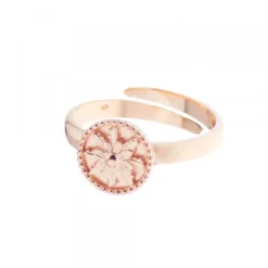 Anillo Anuk de Plata Rosa