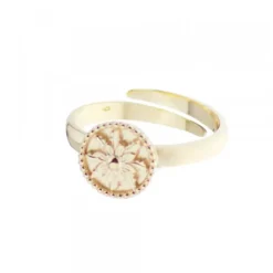 Anillo Anuk Plata Dorada Ajustable