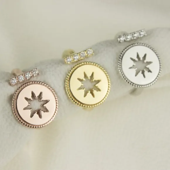 Anillo B2 Plata y Circonitas