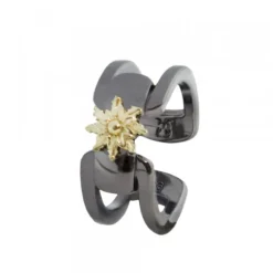 Anillo Bayona Rutenio y Eguzkilore Dorado