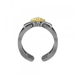 Anillo Bayona Rutenio y Eguzkilore Dorado