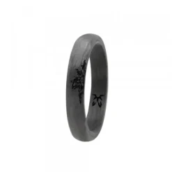 Anillo Carbono Negro con 1 Eguzkilore