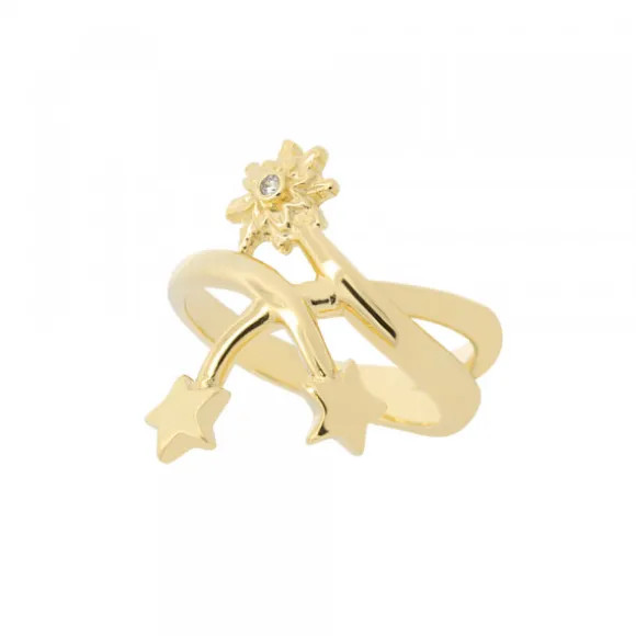 Anillo Colección Izarra Plata Dorada para Mujer