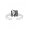 Anillo Cuadrado Flysch Plata
