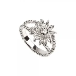 Anillo Eguzkilore Doble Brazo Plata