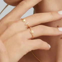 Anillo Eguzkilore Fino Oro 18kt.