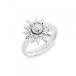 Anillo Eguzkilore Plata Ajustable