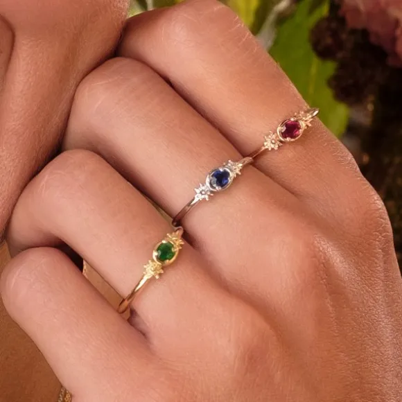 Anillo Enea Oro Rosa y Rubí