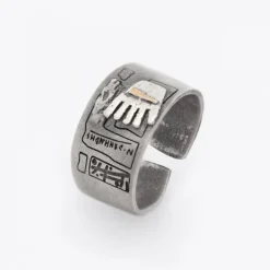 Anillo Irulegi Plata y Lámina de Oro