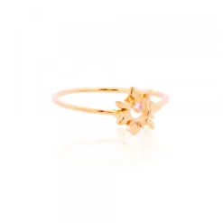 Anillo Mountain de Oro con Brillante