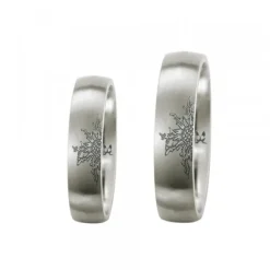 Anillo Titanio con 1 Eguzkilore Personalizable