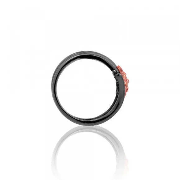 Anillo Tximist de Rutenio y Plata Rosa