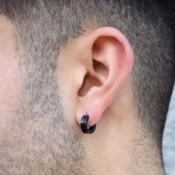 Aro Acero Negro Grueso 13mm