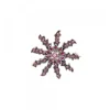 Broche Eguzkilore Plata y Cristales Rosas