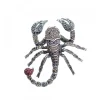 Broche Escorpión Plata Multicolor