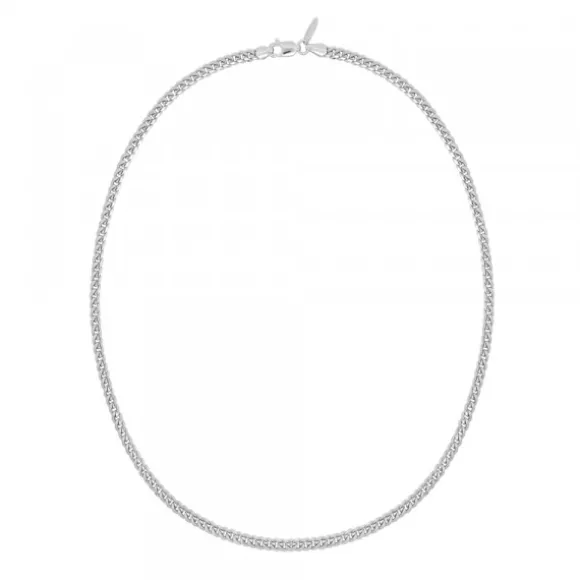 Cadena Cubana de Plata 3mm