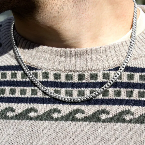 Cadena Cubana de Plata 5mm