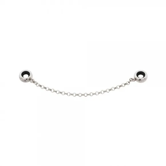 Cadena de Seguridad Diamantada en Plata