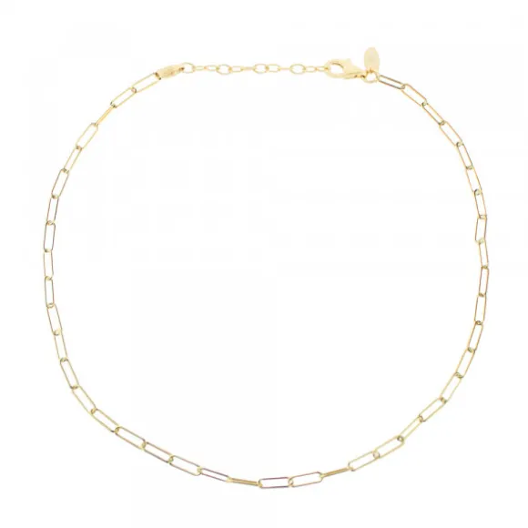 Cadena Eslabones Bayona Plata Dorada