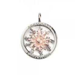 Cerco Eguzkilore Plata Negra y Rosa Personalizable