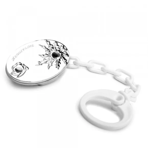 Chupetero Mariposa Plata Personalizable