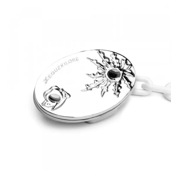 Chupetero Mariposa Plata Personalizable