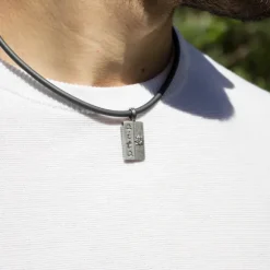 Colgante Aita Plata Envejecida