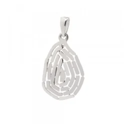 Colgante Almendra Vitoria Silueta Lámina de Oro