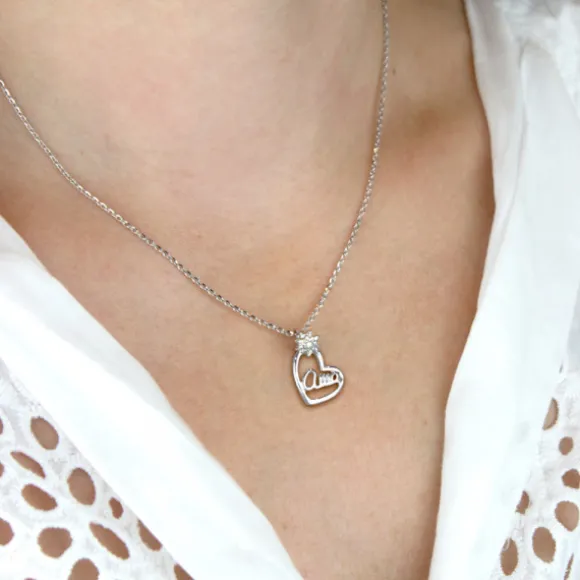 Colgante Ama Bihotza Plata