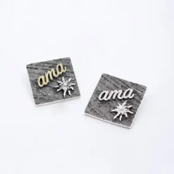 Colgante Ama Cuadrado de Plata