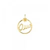 Colgante Ama Redondo Plata Dorada