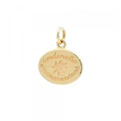 Colgante Andereño Onenarentzat Plata Dorada Personalizable