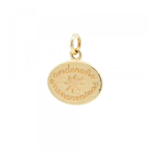 Colgante Andereño Onenarentzat Plata Dorada Personalizable