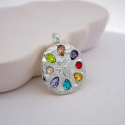 Colgante Arrue Berria Plata y Circonitas