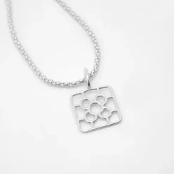 Colgante Baldosa Bilbao de Plata