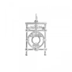 Colgante Barandilla de La Concha Oro Blanco 22mm