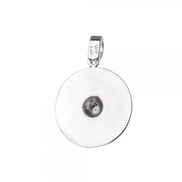 Colgante Chapa Eguzkilore Plata 21mm