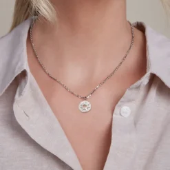 Colgante Chapa Etrusca Mountain Plata