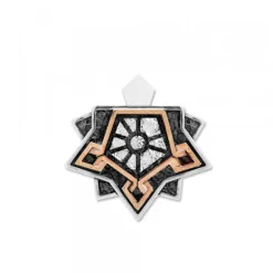 Colgante Ciudadela de Plata con láminas de Oro