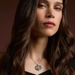 Colgante Ciudadela de Plata con láminas de Oro