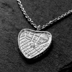 Colgante Corazón de Bilbao de Plata Personalizable