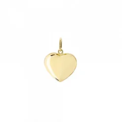 Colgante Corazón Oro Hueco 8mm