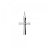 Colgante Cruz Lámina Plata 20mm