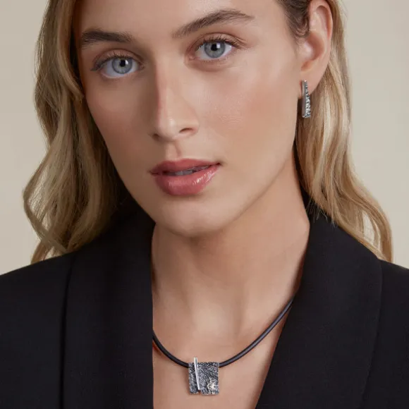 Colgante Cuadrado Flysch Plata