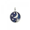 Colgante de Plata con Esmalte Azul Luna